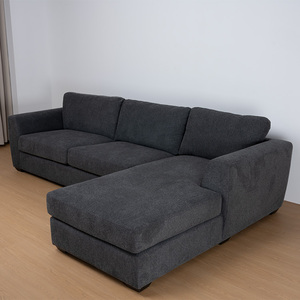 Canapé modulaire de luxe pour salon, neuf, vente directe d'usine, chaise longue d'angle, structure en bois, moderne, pour hôtel, appartement, villa - Product Image 3