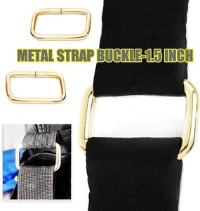 Anillo en D para correa de bolso, herrajes de metal, hebilla rectangular, mosquetón cuadrado, accesorios para correas, unidades - Product Image 3