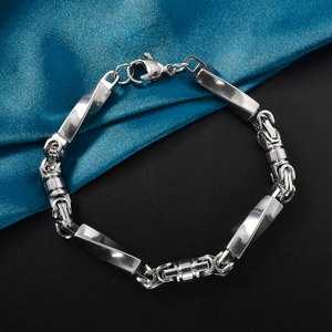 bulk <b>gold</b> polished twisted glossy luxurious minimalist <b>solid</b> sleek fashion chain link stainless steel wholesale luxe bracelet - Product Image 4