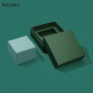 Caja de embalaje de joyería verde WEIMEI, venta al por mayor de gama alta, diseño personalizado, Cajas de Regalo, anillo colgante, exhibición - Product Image 2