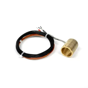 BRIGHT Hot Sale 230V 300W Electric Brass Hot Runner Coil Heater With J Type Thermocouple