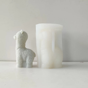 J10117 Tự Làm Động Vật Loạt Cừu Alpaca Hình Dạng Silicone Khuôn Sáng Tạo Hương Liệu Nến Khuôn Xà Phòng Sơn Thạch Cao Silicone Khuôn - Product Image 4