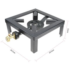 Estufa de Gas Portátil de Hierro Fundido, de un Solo Quemador, para Acampar al Aire Libre, Hogar, RV, Encendido Manual - Product Image 5