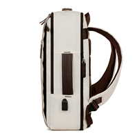 Sac à dos pour ordinateur portable extensible multicolore avec logo personnalisé, port de charge USB, pour les voyages, les affaires et les trajets quotidiens