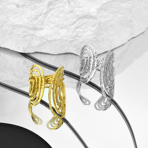 New Popular Simple Unique Design Stainless Steel <b>Ring</b> Fashionable Gold Silver Plated Unisex's <b>Adjustable</b> <b>Rings</b> Wholesale Jewelry - Product Image 3