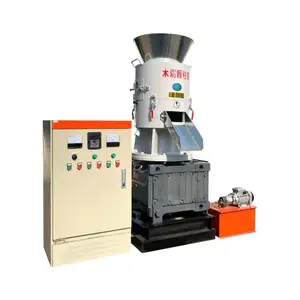 Mejor precio 300-500 Kg/H Flat Die Máquina de fabricación de pellets de madera/Máquina de peletización para pequeñas empresas