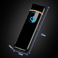 Briquet Mini USB Rechargeable Créatif Personnalisé, Cadeau Publicitaire pour Remise de Diplôme, Thanksgiving, Noël et Saint-Valentin