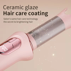 Fer à boucler électrique portable en céramique à ions négatifs avec écran LCD, styler anti-emmêlement ondulé et boucleur automatique - Product Image 3