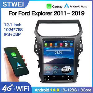 STWEI pour Ford Explorer 2011-2019, autoradio Android 14 de 12,1 pouces, écran Tesla, lecteur multimédia, Carplay, DSP, GPS, Navi 4G - Product Image 2