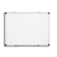 Tableau blanc magnétique mural en acier laqué, couleur personnalisable (noir/vert), option logo personnalisé, modèle AW10