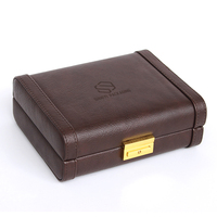 Estuche de Cigarros de Cuero de Alta Calidad con Cierre, Estuche de Cigarros Portátil de Cuero Genuino de Lujo