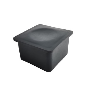 Shih Hung Plastics Embout de pied carré 38x38mm en PVC noir pour pieds de meubles - Product Image 2