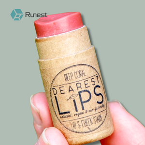 Envase Ecológico <span class=keywords><strong>de</strong></span> <span class=keywords><strong>Papel</strong></span> <span class=keywords><strong>Kraft</strong></span> para Bálsamo Labial, Envase para Rubor Sólido y Desodorante - Product Image 2