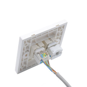 MT-5901 86タイプ1 2ポートネットワーク壁ソケットフェイスプレート<span class=keywords><strong>Rj45</strong></span>ネットワークキーストーンジャック耐久性のあるプラスチック製 - Product Image 5