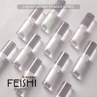Pigment liquide de chrome de poudre d'ongle de chrome d'Aurora pour l'art d'ongle