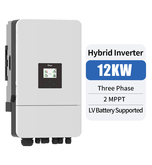 Deye High Efficiency in Stock Deye Solar PV Inverter Hybrid SUN-12K-SG05LP3-EU-SM2 5kW 6kW 8kW 10kW 12kW for Home Use