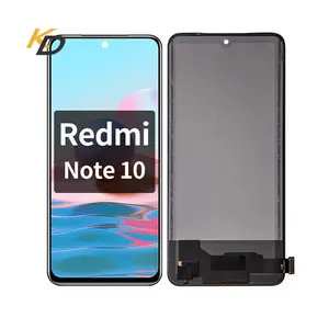 Amoled layar sentuh Lcd untuk Xiaomi Redmi Note 10 4G, suku cadang pengganti Digitizer Lcd