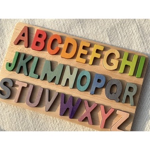 Puzzle Alfabetico Arcobaleno, Giocattoli Educativi in Legno, Tavola Numerica per Bambini, <span class=keywords><strong>Apprendimento</strong></span> Precoce <span class=keywords><strong>Montessori</strong></span> - Product Image 3