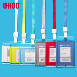 उहोओ 6027 उच्च गुणवत्ता वाले ऐक्रेलिक क्षैतिज प्लास्टिक आईडी कार्ड धारक वाटरप्रूफ नाम बैज व्यवसाय कार्ड धारक वाटरप्रूफ नाम बैज व्यवसाय कार्ड धारक - Product Image 2