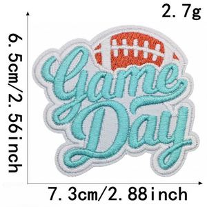 <b>Iron</b> on Embroidery Game Day Patch for Clothes Hat Decoration Gift - Product Image 6