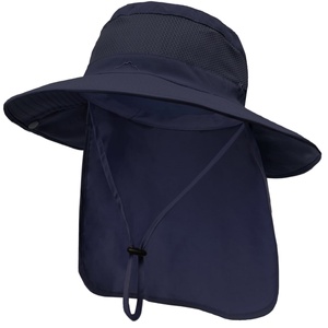 Sombrero de Protección Solar para Exteriores, Impermeable, Resistente al Viento, Ajustable, con Diseño de Dibujos Animados, Gorra de Pesca de Verano con Cubre Cuello Desmontable para Mayor Protección UV - Product Image 3