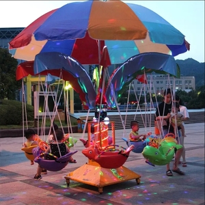 Gran oferta, silla voladora giratoria, parque de atracciones para niños, columpio, pez, carrusel Musical, equipo grande de entretenimiento al aire libre - Product Image 5