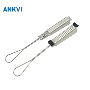 Abrazadera de cable tipo mariposa FTTH con anclaje de resorte, galvanizada, 2x5mm - Product Image 5