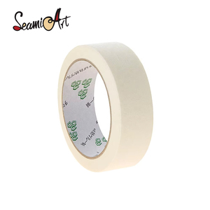 Nastro Adesivo in <span class=keywords><strong>Carta</strong></span> Washi <span class=keywords><strong>per</strong></span> Artisti, 20 Metri, Colore Beige, <span class=keywords><strong>per</strong></span> Verniciatura <span class=keywords><strong>Auto</strong></span>, Nastro Adesivo Monofacciale <span class=keywords><strong>per</strong></span> Pittura a Olio e Schizzi (12/18/24mm) - Product Image 1