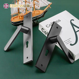 <span class=keywords><strong>ECREW</strong></span> Puertas Modernas de Madera Grises con Cerradura, Manijas de Alta Calidad, Manija de Palanca con Cerradura para Hogar y Oficina - Product Image 4