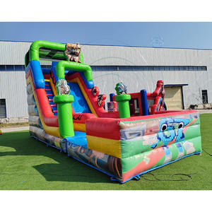 Tobogán Acuático Inflable para Alquiler, Tobogán Acuático Comercial para Parques de Diversiones, Tobogán Inflable para Adultos con Piscina Desmontable - Product Image 3