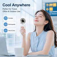 Ventilateur portable mini pliable pour le bureau, les voyages et l'extérieur – Design compact, moteur silencieux haute vitesse