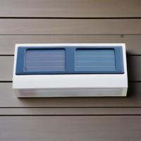 Lampe solaire de gouttière 9LM 6 LED 2025, blanc chaud, pour jardin, porte, garage, maison