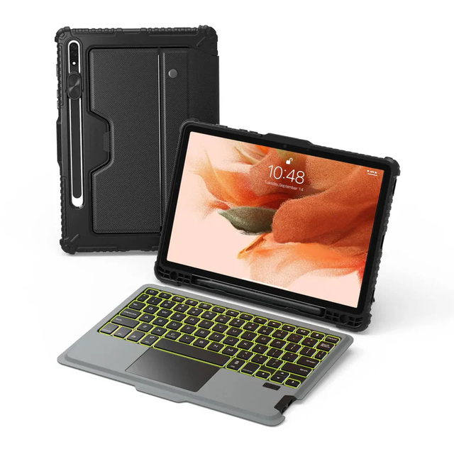 Nillkin Detachable Case 7Colors Wireless Backlit Keyboard for Samsung Galaxy Tab S9/S9+ Shockproof Keyboard Case With Lens Cover