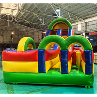 Castillo Inflable Comercial para Niños, Castillo Hinchable con Tobogán y Obstáculos