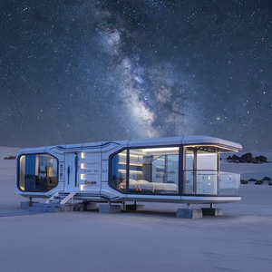 Casa Cápsula Espacial Moderna Más Vendida, Casa Cápsula Modular Prefabricada Ecológica para Uso en Hoteles, Oficinas y Tiendas - Product Image 1