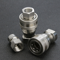 Accouplement hydraulique rapide personnalisé en acier inoxydable standard ISO7241-B KZF 3/8 BSP/NPT pour pompe hydraulique