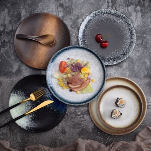 6 pulgadas de porcelana placa redonda tema japonés Color aperitivos de fideos platos de desayuno carne plato Retro casa hotel <span class=keywords><strong>restaurante</strong></span> - Product Image 2