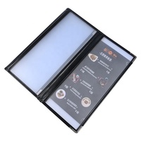 Yimi Cuir 3 Panneaux 6-View Trifold Café Menu Couverture Hôtel & Restaurant Fournitures