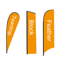 Custom Printed Feather Flag with Spike Base