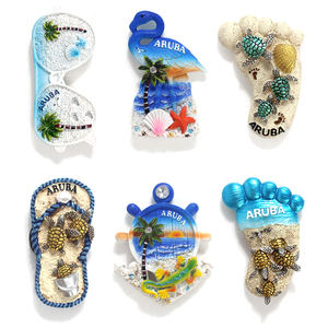 Artesanía de resina 3D personalizada, magníficos imanes de nevera para recuerdos de viaje, regalos, varios países, incluido Aruba - Product Image 3