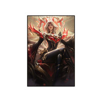 Tableau mural sur toile Chevalier en armure lourde avec épée lumineuse, Décoration moderne pour la maison, Affiche pour salle de jeux, chambre, bureau