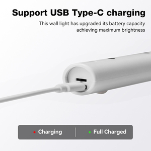 Nhà Máy Giá Nội Thất Nhà Tủ Quần Áo Cạnh Giường Ngủ ABS Trắng Acrylic 500MAh USB Có Thể Sạc Lại 0.4W LED Đọc Sách Tường Ánh Sáng - Product Image 2