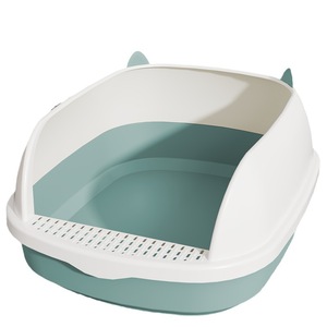 <b>Extra</b> <b>Large</b> Cat Litter <b>Box</b>, Semi-Enclosed Cat Toilet, Anti-Sand-Trapping, <b>Extra</b> Small Kitten Poop <b>Box</b>, All Cat Supplies - Product Image 5
