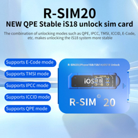 R-SIM 20 Nuevo QPE Estable IOS18 Tarjeta SIM de Desbloqueo para iPhone IOS 7-16 PRO MAX Compatible con E-code TMSI IPCC ICCID Modo QPE