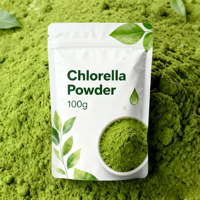 Poudre de spiruline et de chlorelle biologique en gros, personnalisable, extrait de chlorelle, poudre de chlorelle biologique