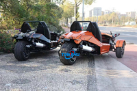 Ventes directes d'usine Moto de motocross à trois roues inversée électrique Tricycle inversé Convertible Supercar