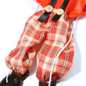 Marionnettes <span class=keywords><strong>en</strong></span> <span class=keywords><strong>bois</strong></span> Marionnettes à cordes Clown Tirer Mains et pieds mobiles pour fête de famille - Product Image 3