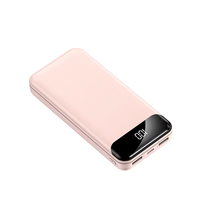 Banco de Energía con Múltiples Puertos USB, 10000 mAh, 5 V, 2.1 A, Pantalla Digital, Batería de Carga Rápida para Teléfono, Estación de Carga