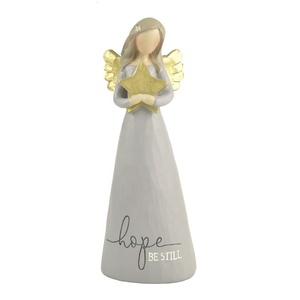 Engels kulptur "FREUND für IMMER" ANGEL MIT HERZENS tatuette für Indoor Angel Statuen - Product Image 4