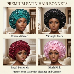 <span class=keywords><strong>Bonnet</strong></span> de nuit <span class=keywords><strong>en</strong></span> <span class=keywords><strong>satin</strong></span> double couche tie-dye pour femme, doux et réversible, avec lien, collection 2026 - Product Image 5